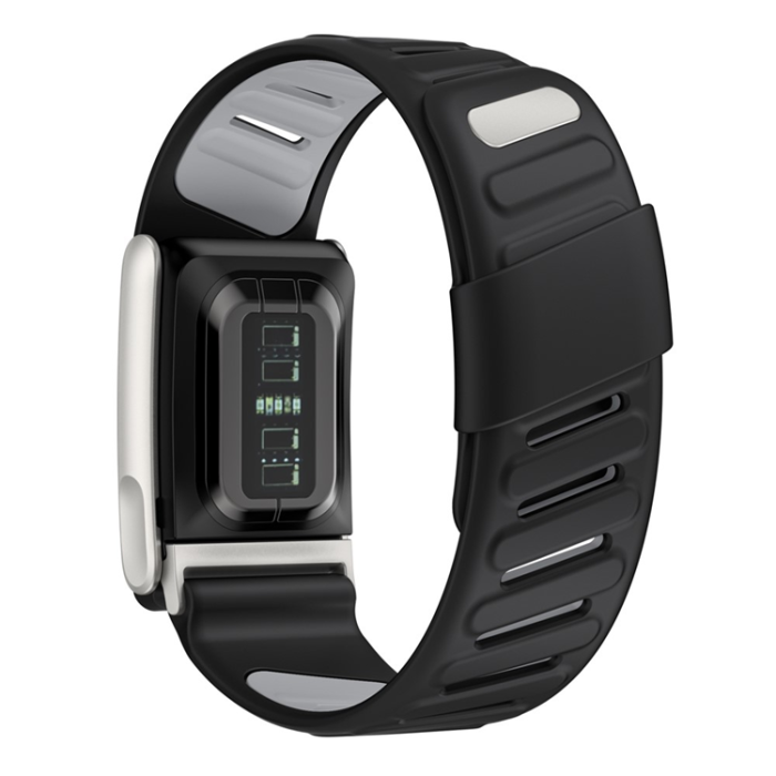 A-One Brand - Whoop Life Armband Silikon - Svart/Ljusgrå