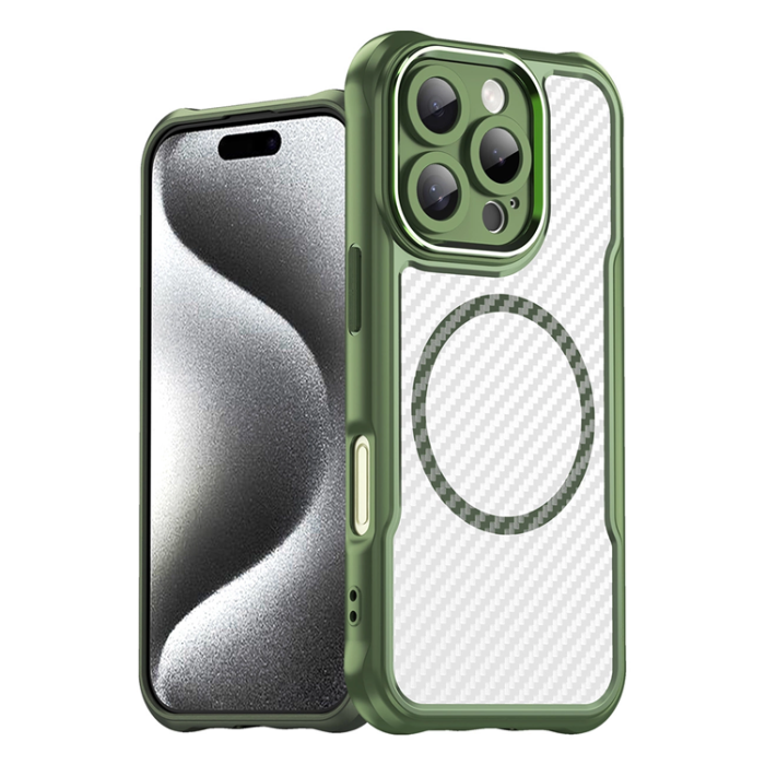 OEM - iPhone 16 Pro Mobilskal MagSafe Silikon Leading - Grön