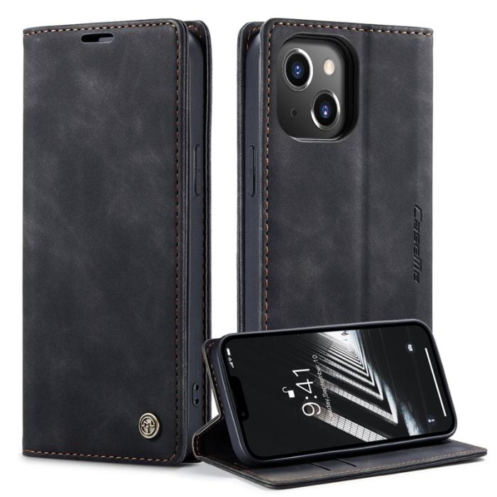 Caseme - CASEME 013 Flip Case för iPhone 14 Plus 6.7 tum Svart