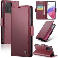 Caseme - CASEME Pl&aring;nboksfodral Konstl&auml;der f&ouml;r Samsung Galaxy A53 5G - R&ouml;d