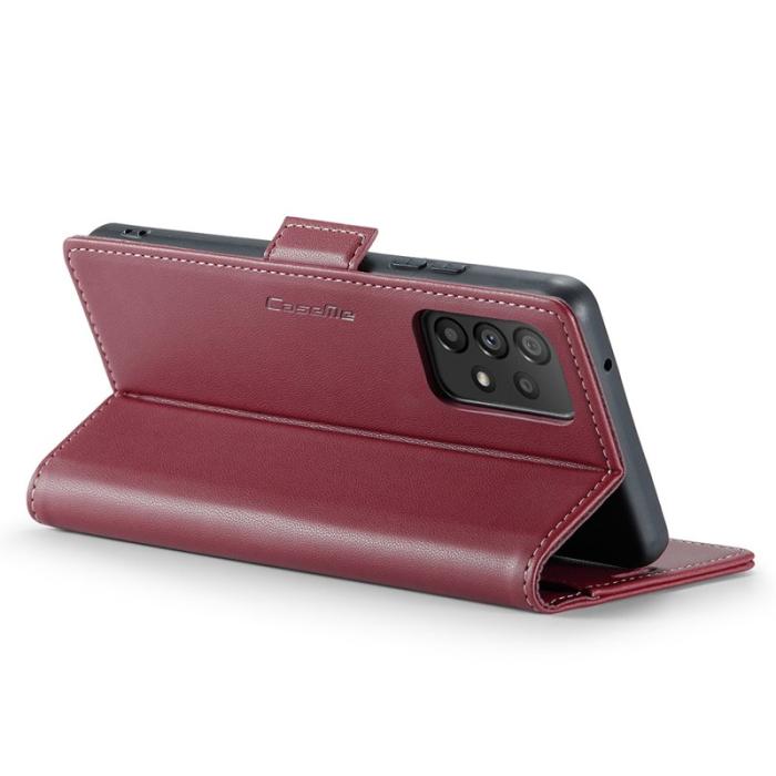 Caseme - CASEME Plånboksfodral Konstläder för Samsung Galaxy A53 5G - Röd