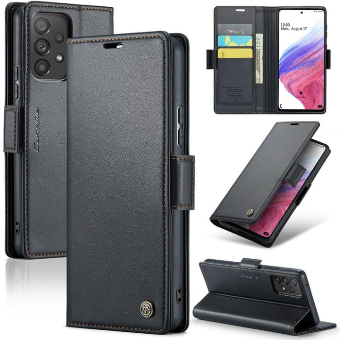 Caseme - CASEME Plånboksfodral Konstläder för Samsung Galaxy A53 5G - Svart
