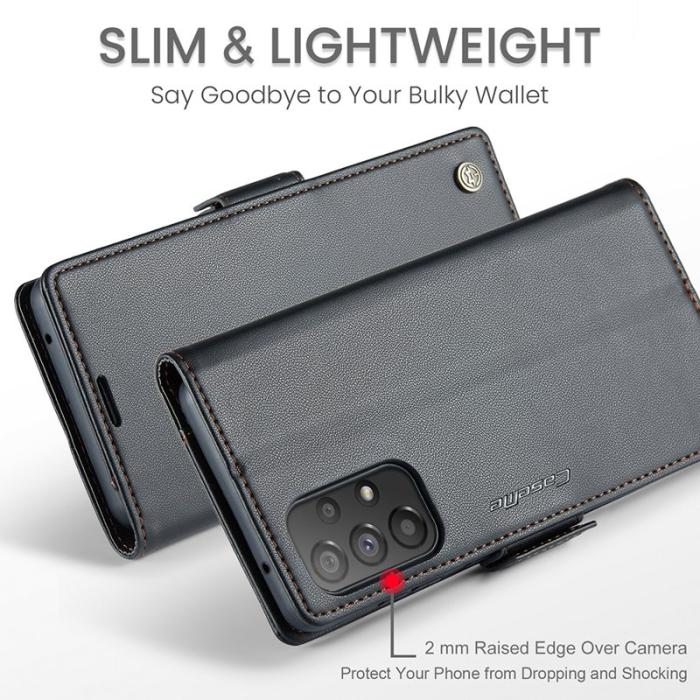 Caseme - CASEME Plånboksfodral Konstläder för Samsung Galaxy A53 5G - Svart