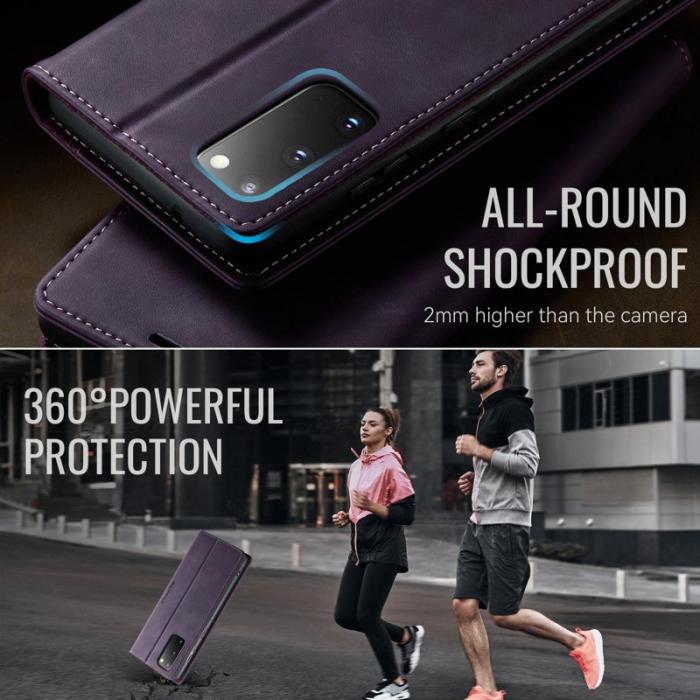 Caseme - CASEME 033 Mobilskal för Samsung Galaxy S20 5G/4G Lila RFID Blocking
