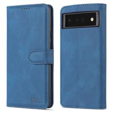 AZNS - AZNS Google Pixel 6 Pro Pl&aring;nboksfodral TPU+Konstl&auml;der - Bl&aring;