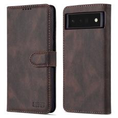 AZNS - AZNS Google Pixel 6 Pro Pl&aring;nboksfodral TPU+Konstl&auml;der - Brun