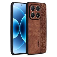 AZNS - AZNS Xiaomi 15T Fodral Skyddande KonstL&auml;der - Brun