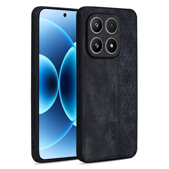AZNS - AZNS Xiaomi 15T Fodral Skyddande KonstLäder TPU - Svart