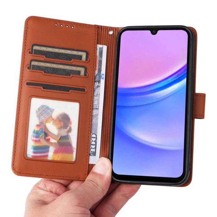 BETOPNICE - BETOPNICE Samsung Galaxy A17 5G Plånboksfodral - Detachable Konstläder - Brun