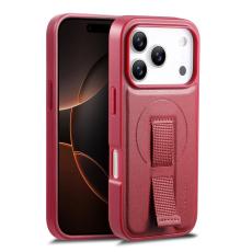 CASENEO - CASENEO iPhone 17 Pro Fodral Magnetiskt KonstL&auml;der - R&ouml;d