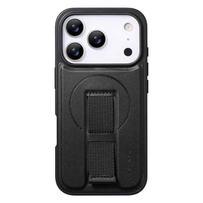 CASENEO - CASENEO iPhone 17 Pro Fodral Magnetiskt KonstLäder - Svart