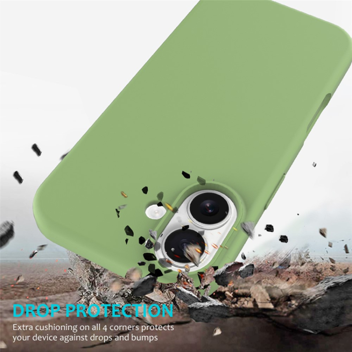 A-One Brand - iPhone 17 Mobilskal Liquid Silikon - MintGrön