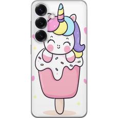 iSecrets - Mobilskal till Samsung Galaxy S25 med Glad enhörning