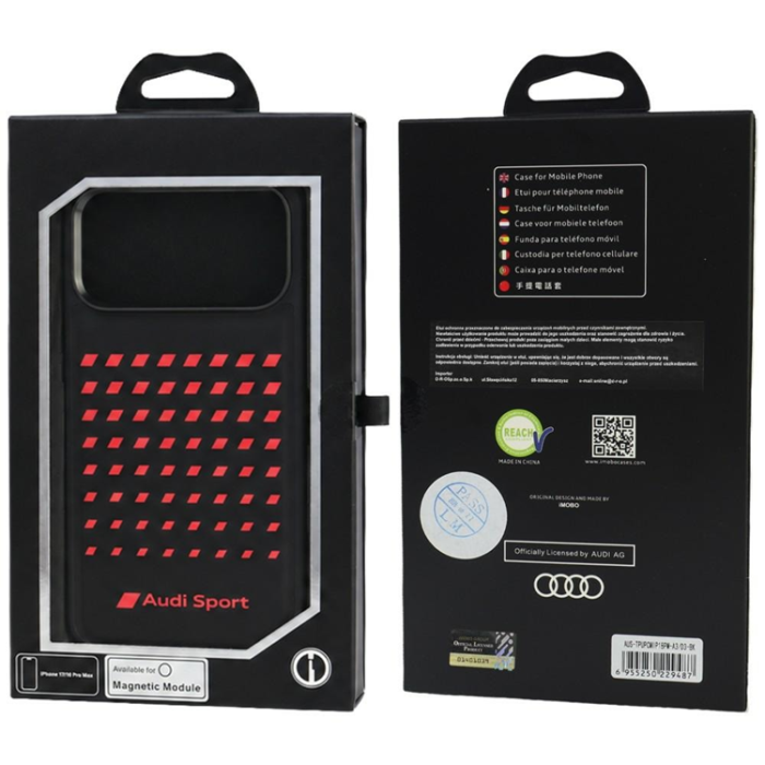Audi - Audi Mobilskal För iPhone 18 Pro Max/17 Pro Max Magsafe Sport - Svart