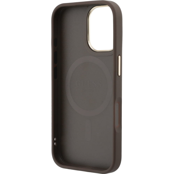 Guess - Guess Mobilskal till iPhone 17 MagSafe 4G PU Classic Logo - Brun