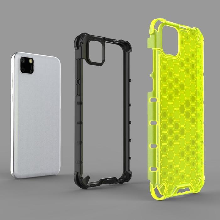 UTGATT1 - Honeycomb Armor Skal till Huawei Y5p transparent