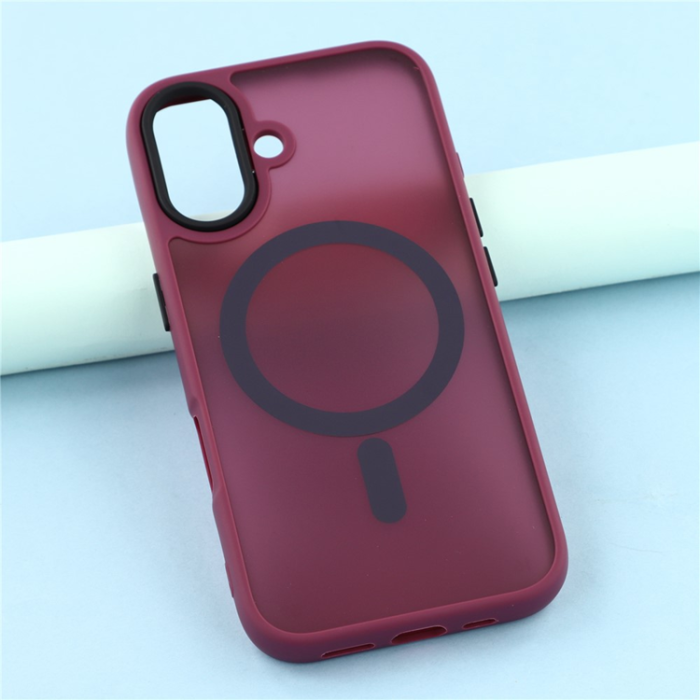 A-One Brand - iPhone 17 Mobilskal MagSafe Skin Touch - Vinröd