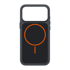 AmazingThing - SBS Mobilskal F&ouml;r iPhone 18 Pro/17 Pro Magsafe D30 - Svart/Orange