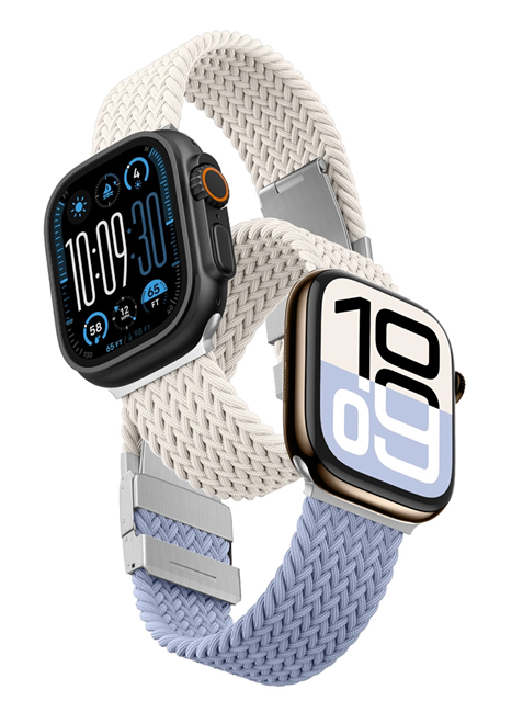 [2-Pack]AmazingThing Apple Watch 42mm Armband Blend - Blå | 5122 | AlltMobil
