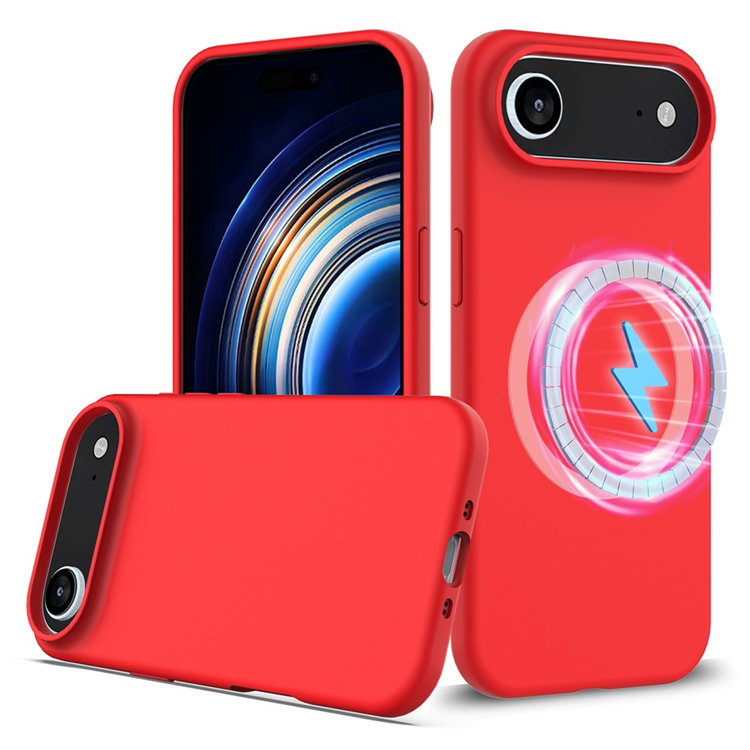 iPhone Air Mobilskal MagSafe Silikon Anti-Drop - Röd | 2353 | AlltMobil
