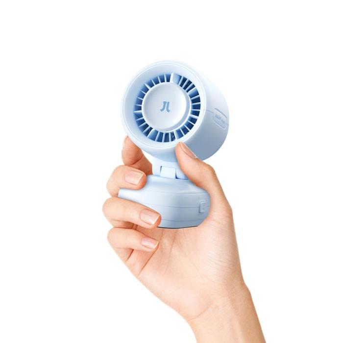 Jisulife - Jisulife Mini Barnefläkt 5000 mAh för Barnvagn med Metallklämma Fan 4 - Blå