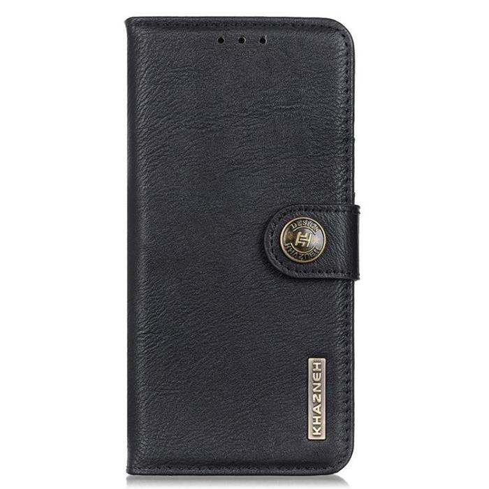 KHAZNEH - KHAZNEH Textured Plånboksfodral Galaxy A13 4G - Svart
