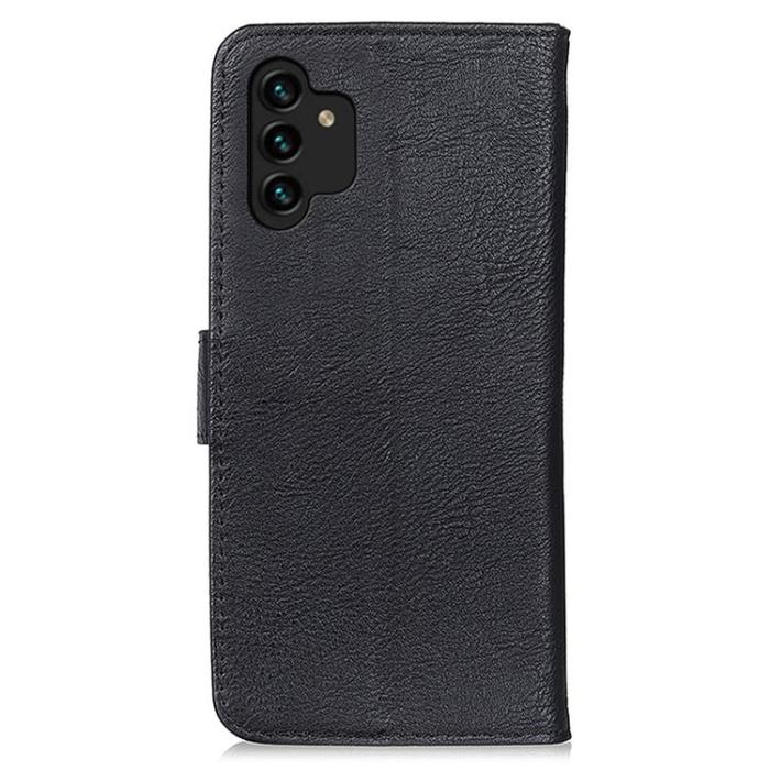 KHAZNEH - KHAZNEH Textured Plånboksfodral Galaxy A13 4G - Svart