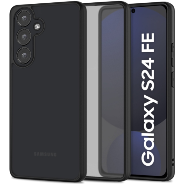 Tech-Protect - Tech-Protect Galaxy S24 FE Mobilskal Matte - Svart