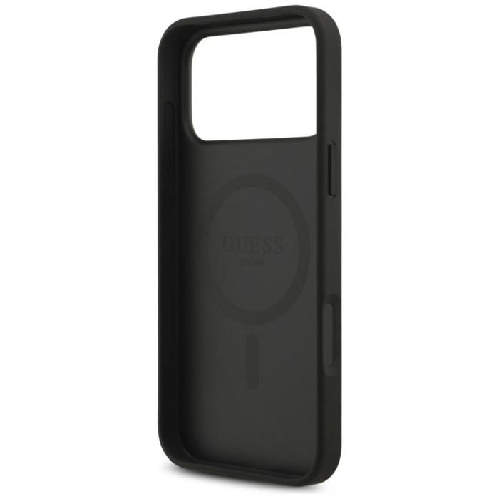Guess - Guess iPhone 17 Pro Max Mobilskal MagSafe 4G Circle Classic Logo - Svart