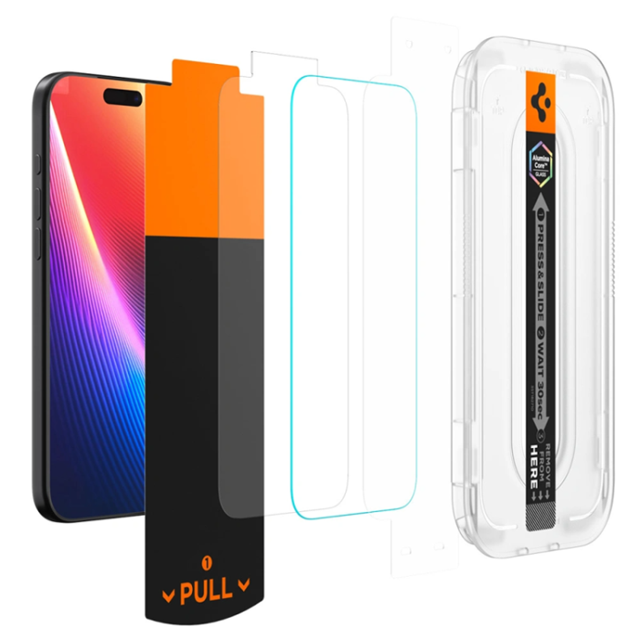 Spigen - Spigen Härdat glas Skärmskydd för iPhone 17 Pro Max EZ Fit Pro AC