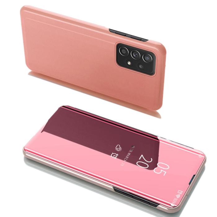 OEM - Galaxy A53 5G Fodral Clear View Flip - Rosa