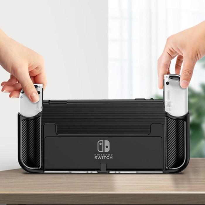 UTGATT - Carbon TPU Skal Nintendo Switch OLED - Svart
