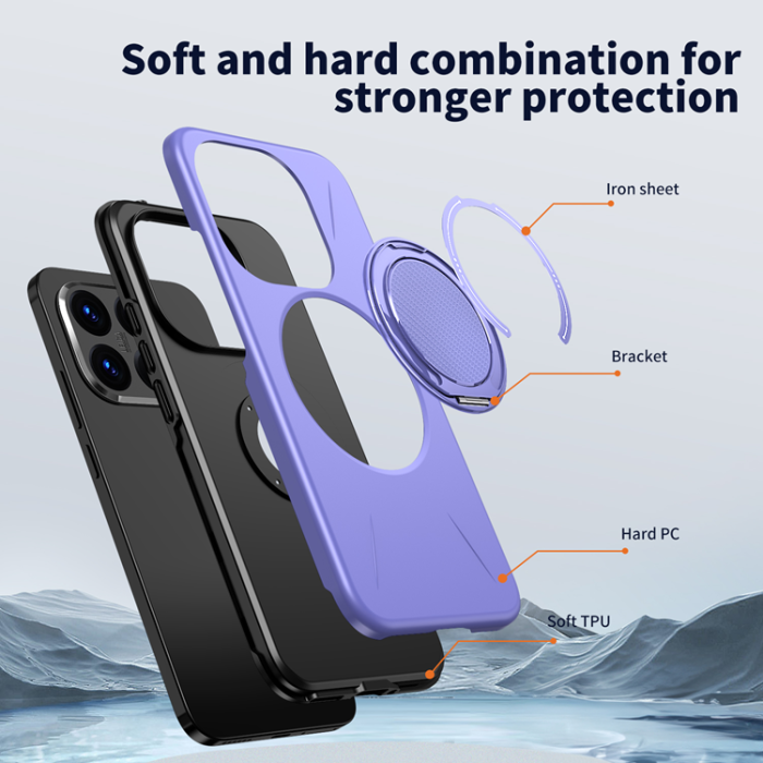 A-One Brand - Xiaomi 15T Mobilskal Magsafe Rotating Kickstand TPU + PC