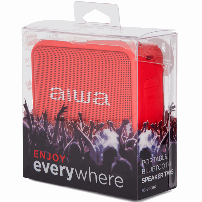 AIWA - AIWA Bluetooth Högtalare - Röd