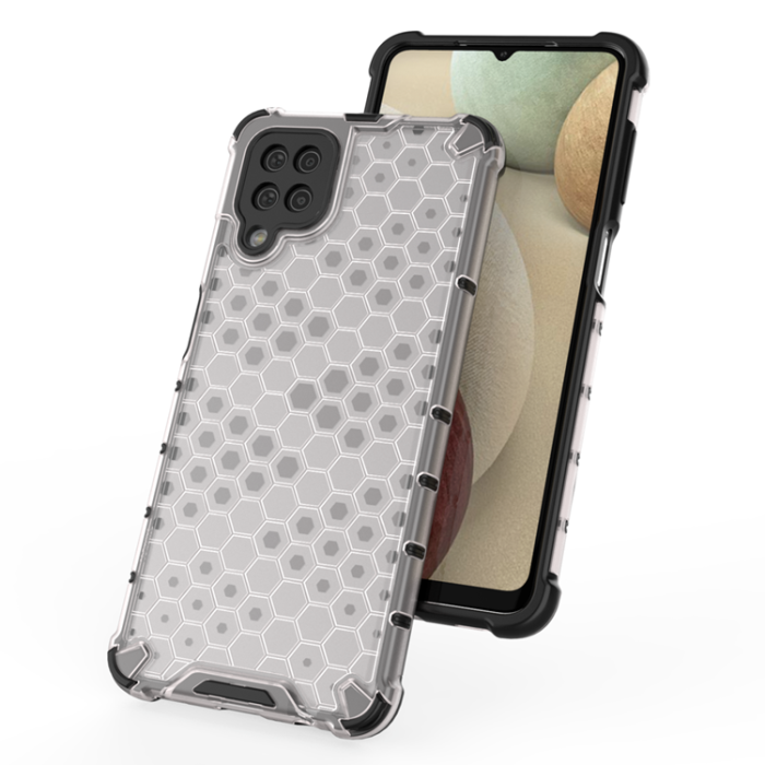 OEM - Galaxy A12/M12 Skal Honeycomb Armor - Svart