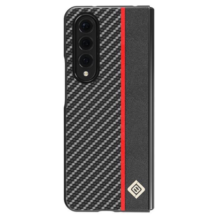 LC.imeeke - LC.IMEEKE Galaxy Z Fold 4 Skal Carbon Fiber - Svart