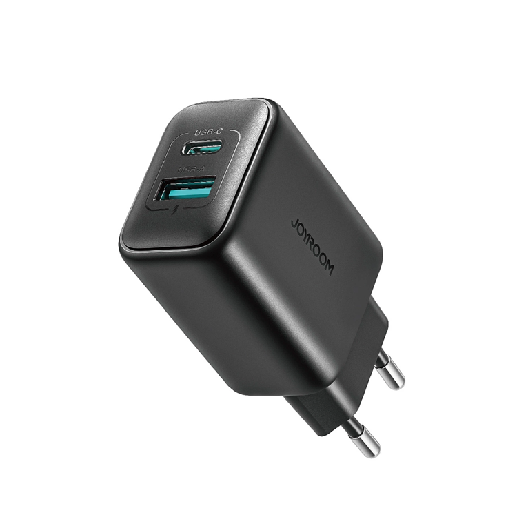 Joyroom Snabbladdare 25W USB-C USB-A SFC PPS PD - Svart | 505295 | AlltMobil