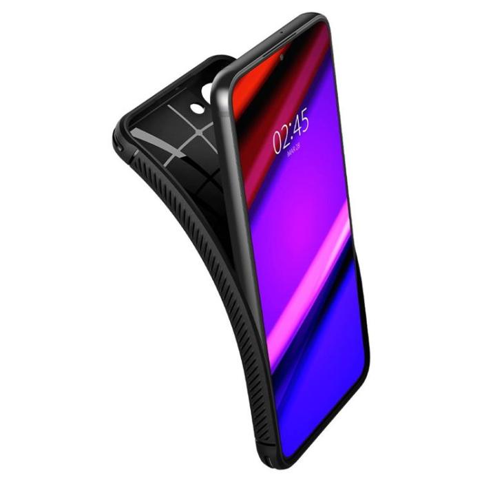 Spigen - Spigen Rugged Armor Skal Galaxy S22 - Matte Svart