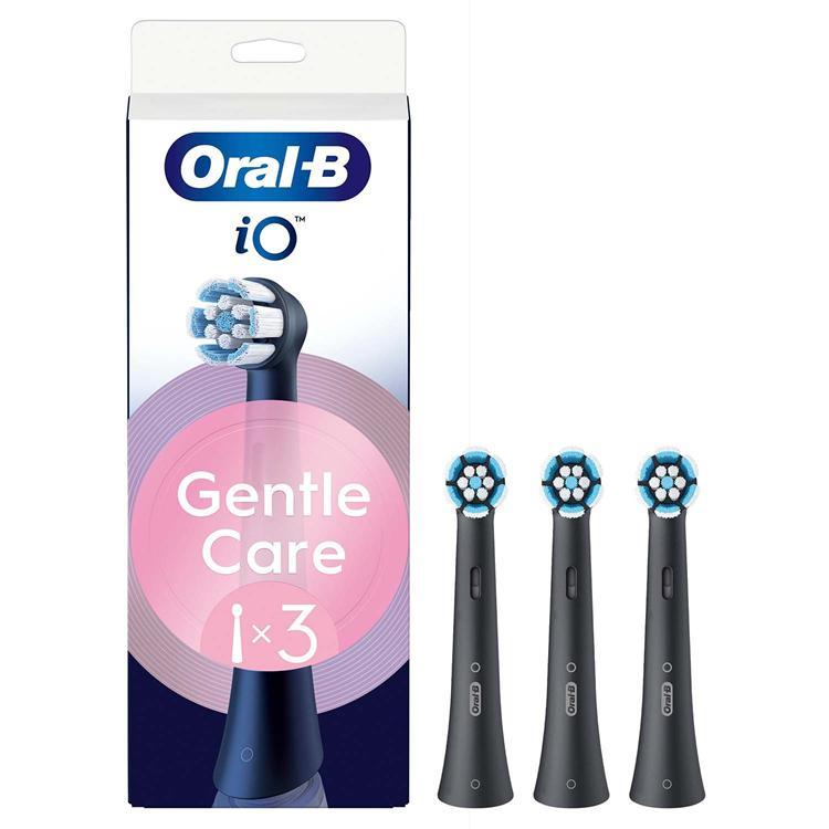 Oral B Borsthuvud iO Gentle Care 3st - Svart