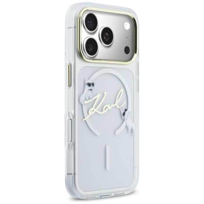 KARL LAGERFELD - Karl Lagerfeld iPhone 17 Pro Mobilskal Magsafe IML Choupettes Karl Script Logo