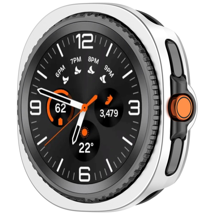 A-One Brand - Galaxy Watch 8 Classic (46mm) Skal Hollow Design - Silver