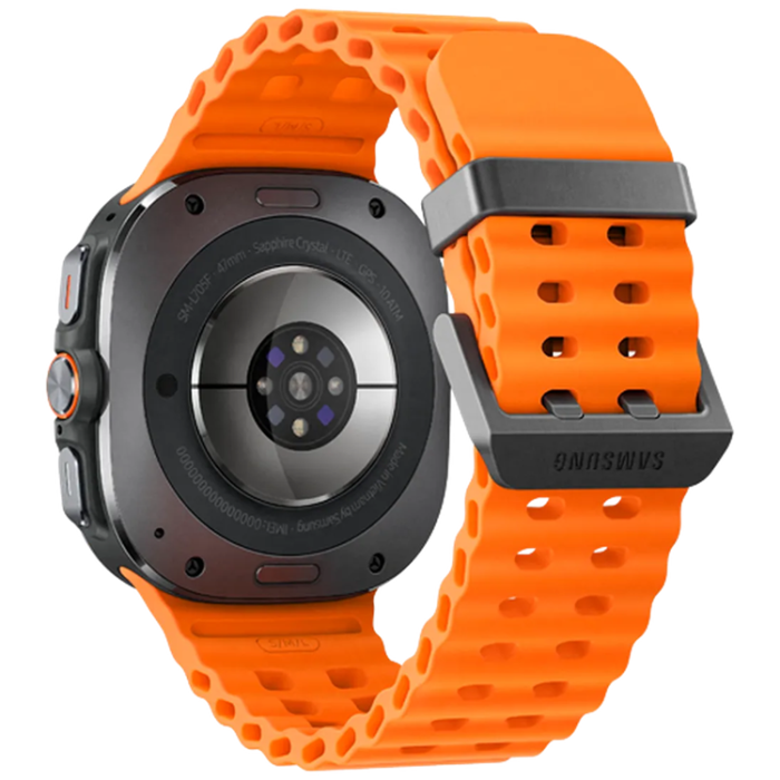 Samsung - Galaxy Watch Ultra Titanium Grå (Orange Rubber Strap)