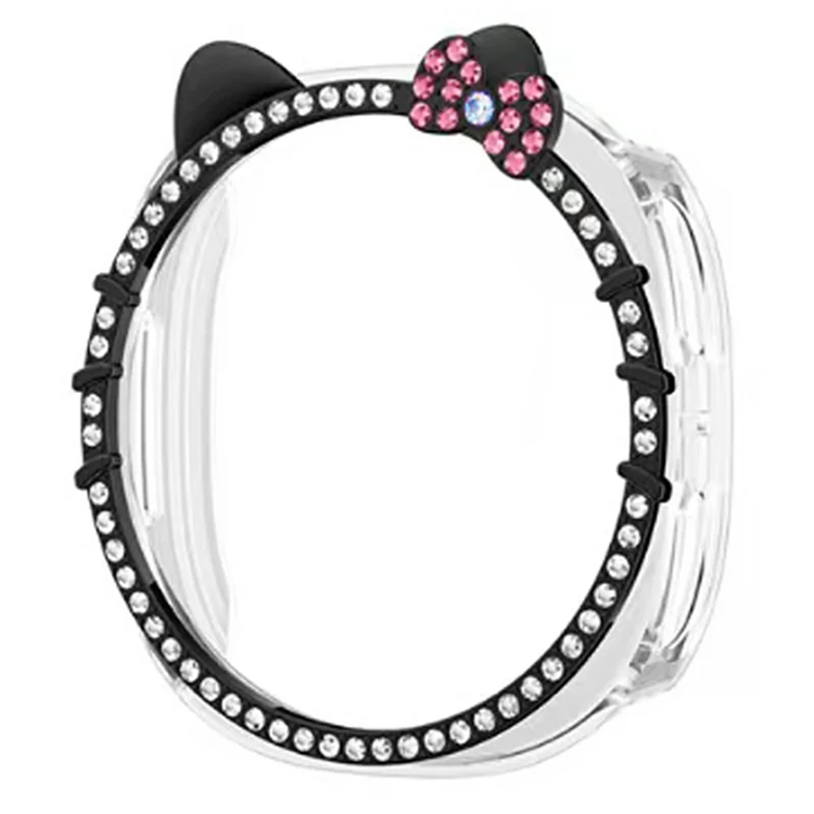 Galaxy Watch 8 (40mm) Skal Cat Ear Decor Hollow PC - Svart | 5122 | AlltMobil