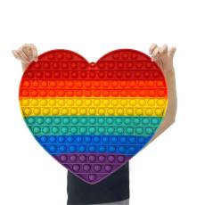 OEM - MEGA Hjärta Pop it Fidget, leksak, Stress Relief Toy