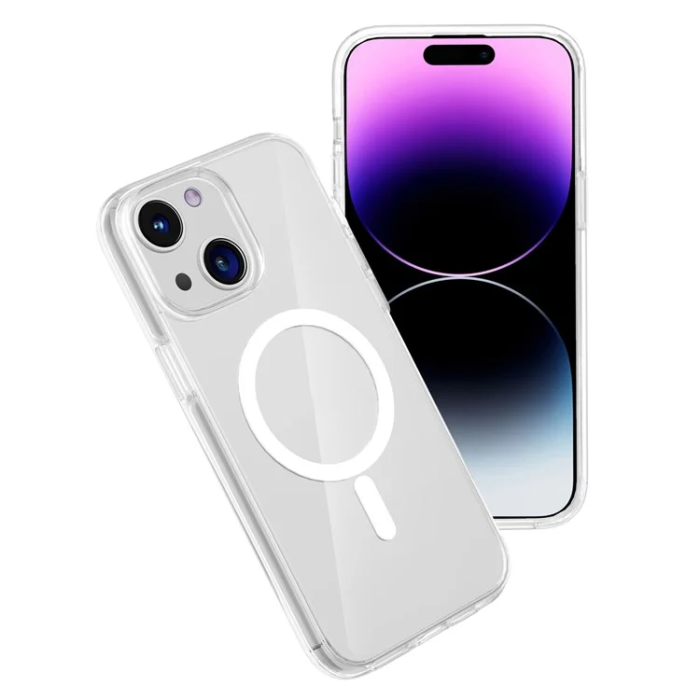 A-One Brand - iPhone 15 Plus Mobilskal MagSafe - Transparent