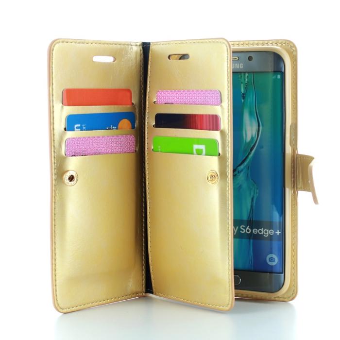 CoveredGear - CoveredGear Liberty Wallet till Samsung Galaxy S6 Edge+ (Guld)