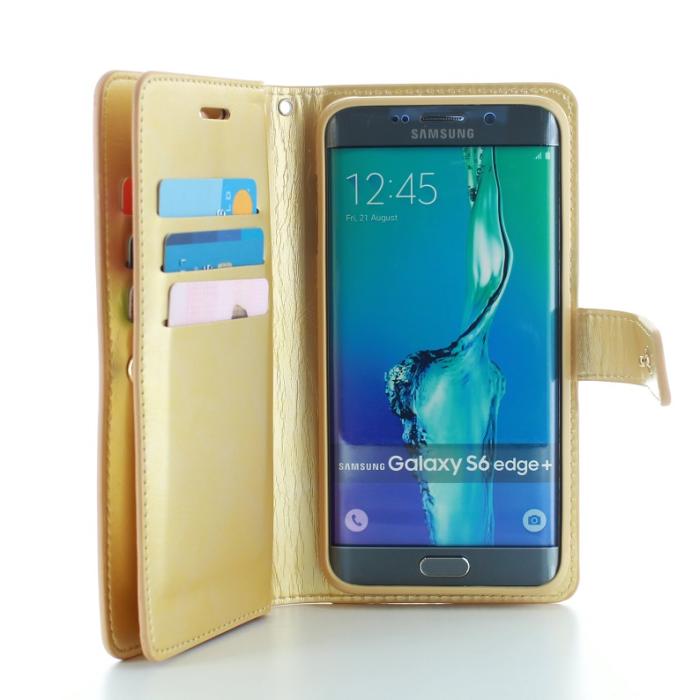 CoveredGear - CoveredGear Liberty Wallet till Samsung Galaxy S6 Edge+ (Guld)