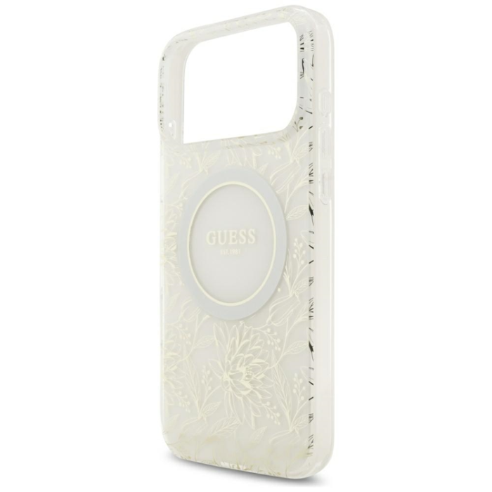 Guess - Guess Mobilskal För iPhone 18 Pro Max/17 Pro Max Magsafe IML Flowers Allover