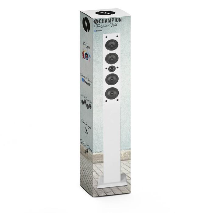 UTGATT5 - Champion Högtalartorn Bluetooth Vit