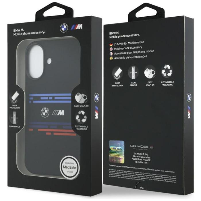 BMW - BMW iPhone 17 Mobilskal MagSafe Silikon Horizontal Line